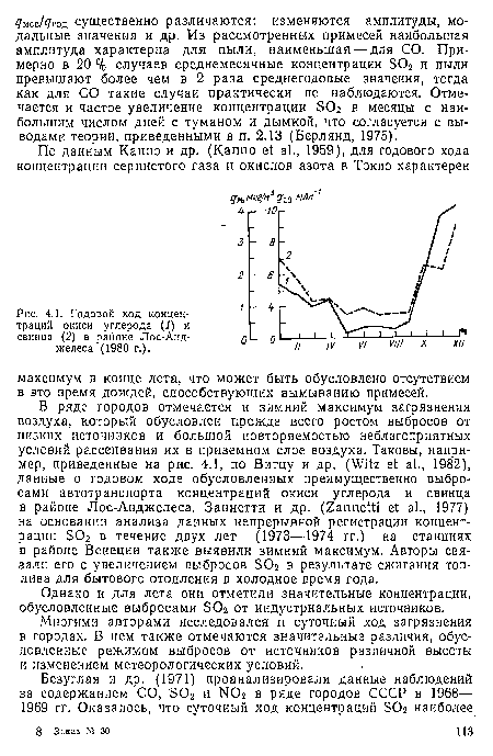 Однако и для лета они отметили значительные концентрации, обусловленные выбросами S02 от индустриальных источников.