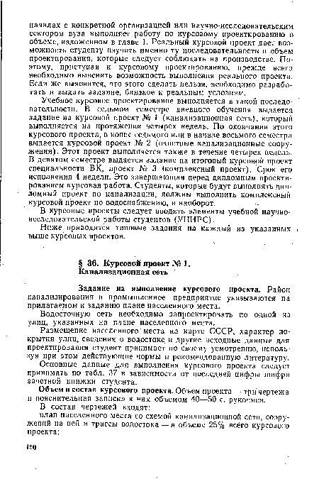 Водосточную сеть необходимо запроектировать по одной из улиц, указанных на плане населенного места.