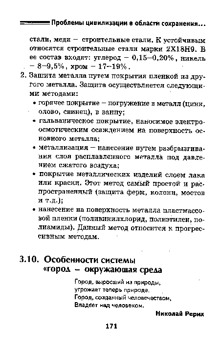 Город, выросший из природы, угрожает теперь природе.