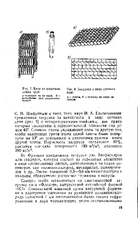 Загрузка в виде сотовых плит