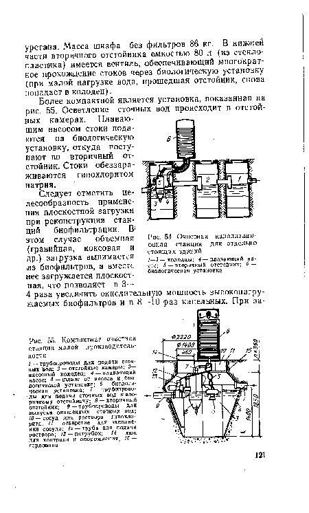 Компактная очистная станция малой производительности