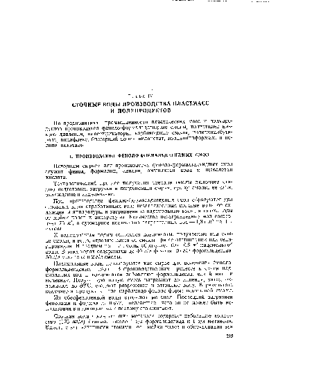 Исходным сырьем для производства феноло-формальдегидных смол служат фенол, формалин, анилин, аммиачная вода и щавелевая кислота.