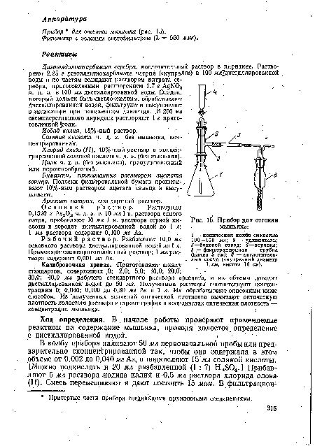 Фотометр с зеленым светофильтром (X = 560 ммк).