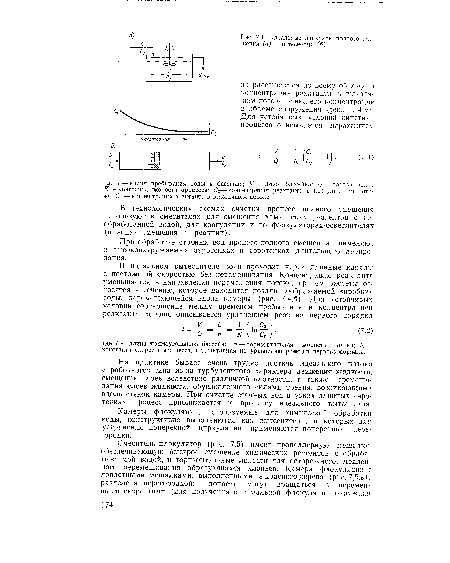 Идеальные аппараты полного смешения (а) и вытеснения (б)