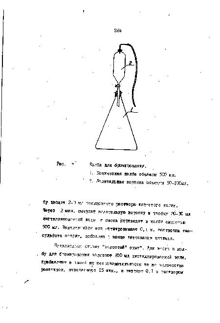 Колба для бронирования.