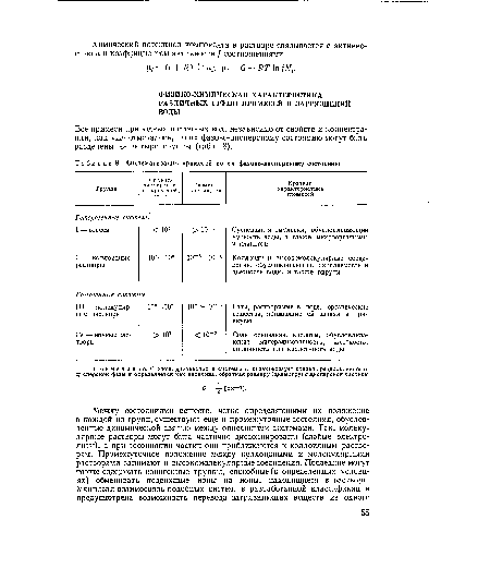 Все примеси природных и сточных вод, независимо от свойств и концентрации, как уже отмечалось, по их фазово-дисперсному состоянию могут быть разделены на четыре группы (табл. 8).