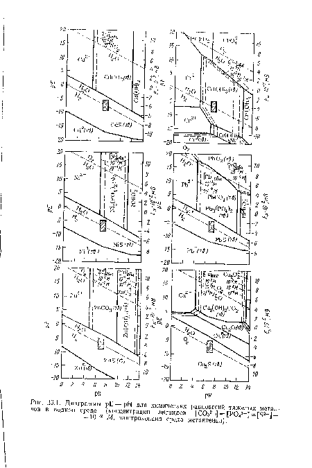 Р043-] == [Б2—]= = 10 2 М, заштрихована среда метантенка).