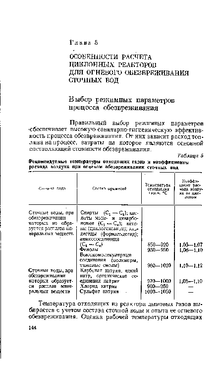 Правильный выбор режимных параметров обеспечивает высокую санитарно-гигиеническую эффективность процесса обезвреживания. От них зависит расход топлива на процесс, затраты на которое являются основной составляющей стоимости обезвреживания.