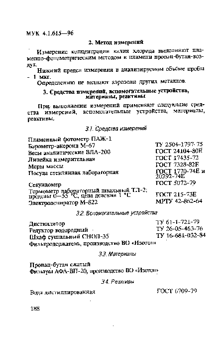 Определению не мешают аэрозоли других металлов.