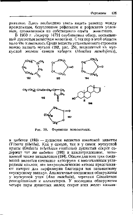 Феромоны позвоночных.