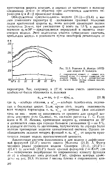 Решения А. Фаигра (1972) для модели В. Селлерса.