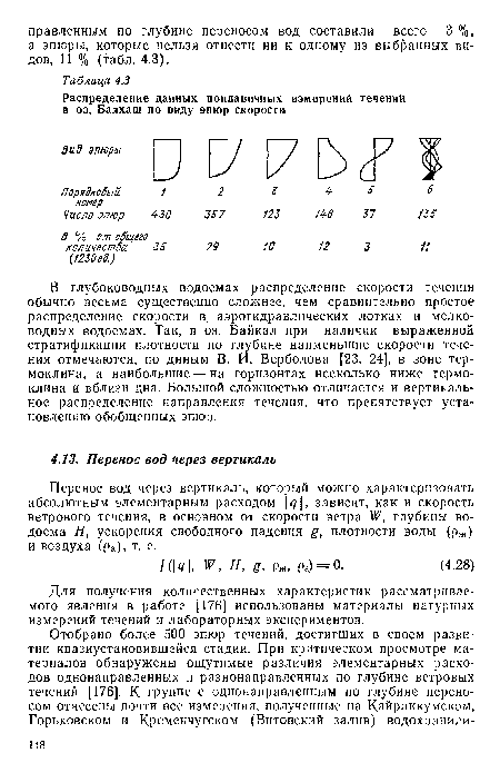 Для получения количественных характеристик рассматриваемого явления в работе [176] использованы материалы натурных измерений течений и лабораторных экспериментов.