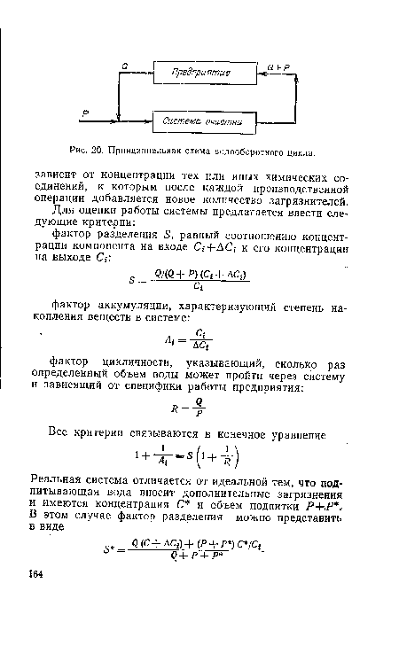 Принципиальная схема водооборотного цикла.