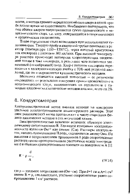 Методика отличается высокой точностью — ее результаты отклонялись от результатов измерения суммы органического и неорганического хлора, выполненного по отдельности с помощью классических химических методов анализа, всего на 2%.