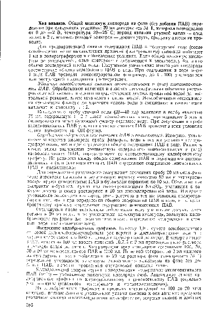 Удаление ионообменными смолами анионоактивных и (или) катионоактивных ПАВ. Обрабатывают катионит и анионит десятикратными объемами растворов соляной кислоты и едкого натра, отмывают дистиллированной водой до нейтральной реакции, затем метанолом и снова водой. Ионообменники отсасывают на стеклянном фильтре до удаления капель воды и смешивают в соотношении катионит к аниониту 1 : 2.