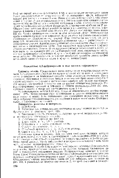 Подготовка пробы к анализу. Для удаления свободных галоидов, которые могут присутствовать в воде, к анализируемой пробе воды (400—1000 мл) добавляют соответственно 2,5—5 мл раствора метилового оранжевого и 5—10 мл раствора серной кислоты. Пробу взбалтывают и выдерживают в течение 5 мин, после чего проводят концентрирование продукта.