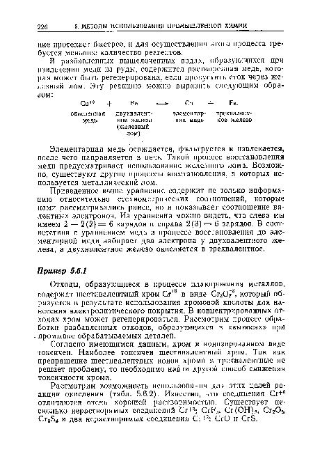 Согласно имеющимся данным, хром в ионизированном виде токсичен. Наиболее токсичен шестивалентный хром. Так как превращение шестивалентных ионов хрома в трехвалентные не решает проблему, то необходимо найти другой способ снижения токсичности хрома.