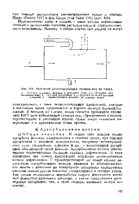 Перегонка фенолсодержащих сточных вод по Саару.