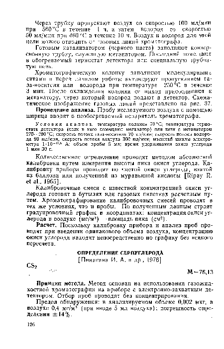 Принцип метода. Метод основан на использовании газожидкостной хроматографии на приборе с электронно-захватным детектором. Отбор проб проводят без концентрирования.