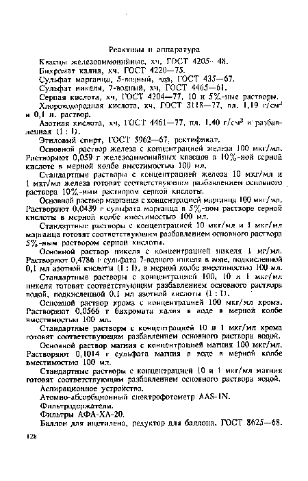 Сульфат никеля, 7-водный, хч, ГОСТ 4465—61.