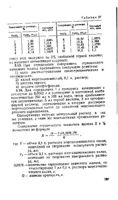 Одновременно титруют контрольный раствор в тех же условиях, с теми же количествами применяемых реактивов.