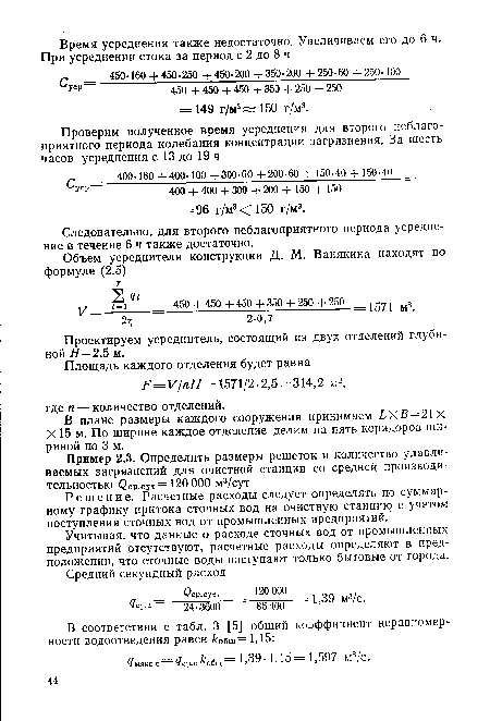 Учитывая, что данные о расходе сточных вод от промышленных предприятий отсутствуют, расчетные расходы определяют в предположении, что сточные воды поступают только бытовые от города.