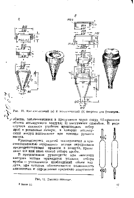 Газовые пипетки.