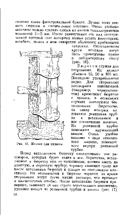 Штатив для пипеток.