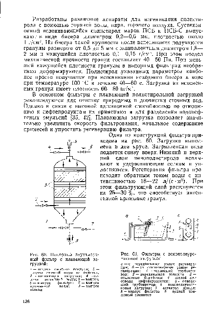 Напорный двухъярусный фильтр с плавающей загрузкой