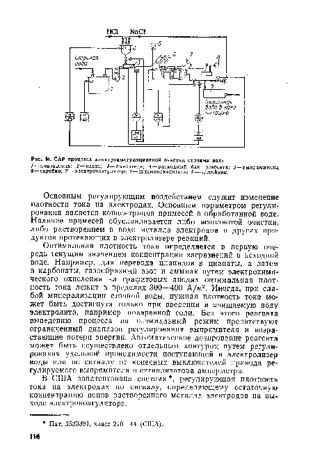 САР процесса электрокоагуляционной очистки сточных вод