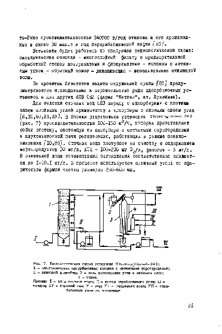 Технологическая схема биохимической установки