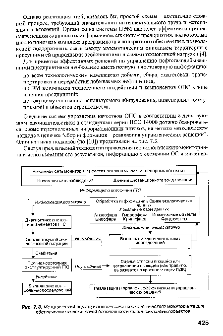 Методический подход к выполнению геоэкологического мониторинга для обеспечения экологической безопасности газопромысловых объектов