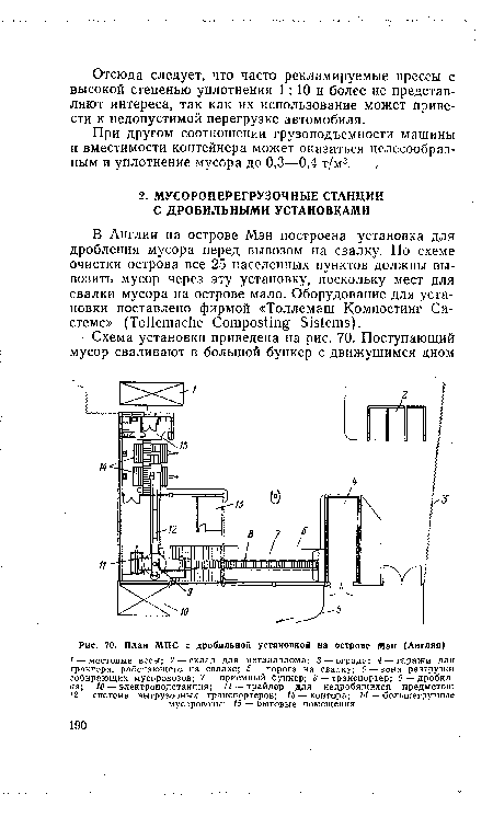 План МПС с дробильной установкой на острове Мэн (Англия)