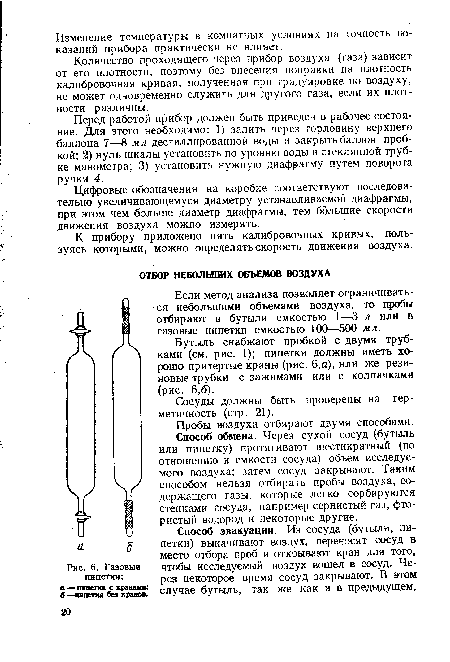 Газовые пипетки