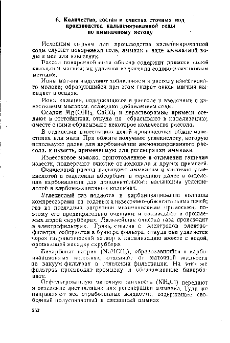 Исходным сырьем для производства кальцинированной соды служат поваренная соль, аммиак в виде аммиачной, воды и мел или известняк.