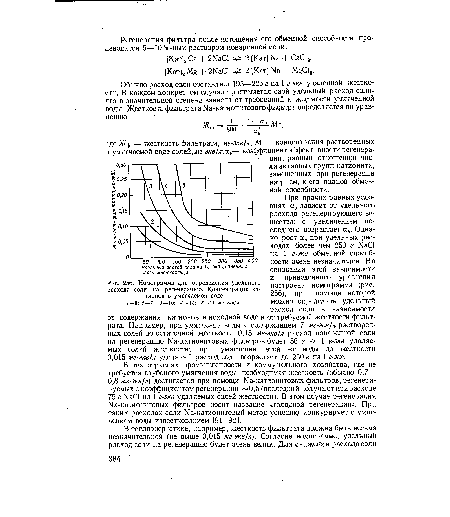 Номограмма для определения удельного расхода соли «а регенерацию. Концентрация катионов в умягчаемой воде