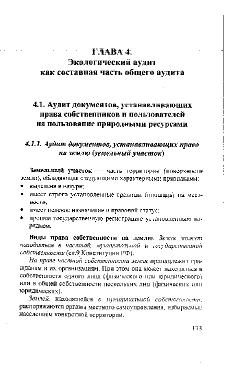 Виды права собственности на землю. Земля может находиться в частной, муниципальной и государственной собственности (ст.9 Конституции РФ).