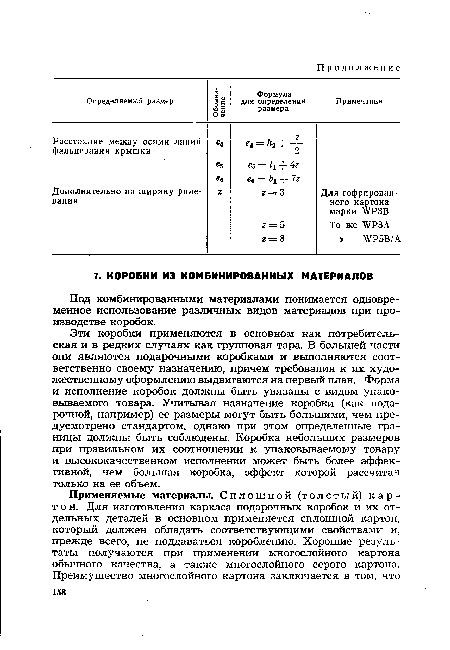 Под комбинированными материалами понимается одновременное использование различных видов материалов при производстве коробок.