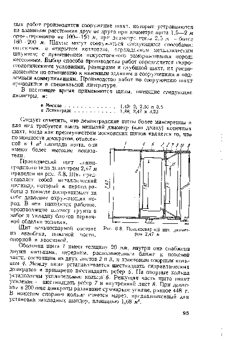 Цельносварной щит диаметром 2,47 м