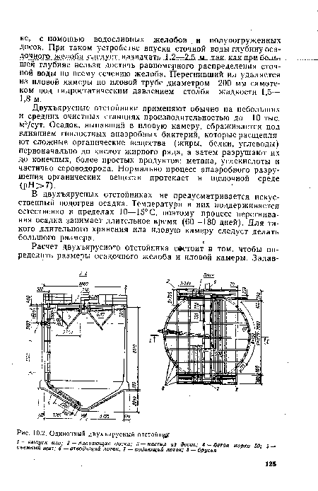 Одиночный двухъярусный ОТСТОЙНИК