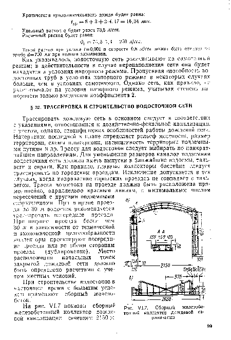 Сборный железобетонный коллектор дождевой канализации