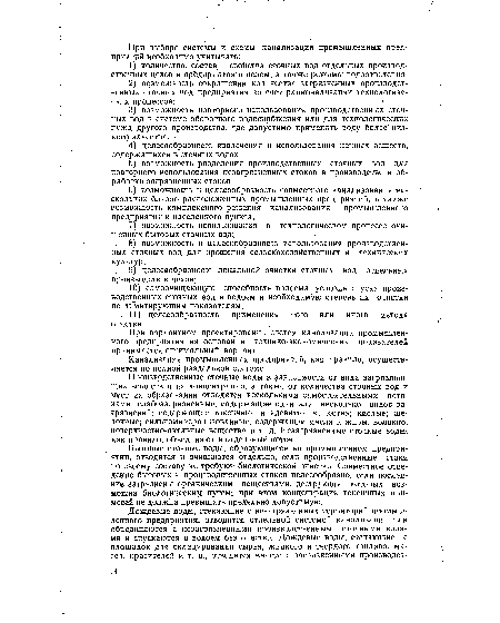 При вариантном проектировании систем канализации промышленного предприятия на основании технико-экономических показателей принимается оптимальный вариант.