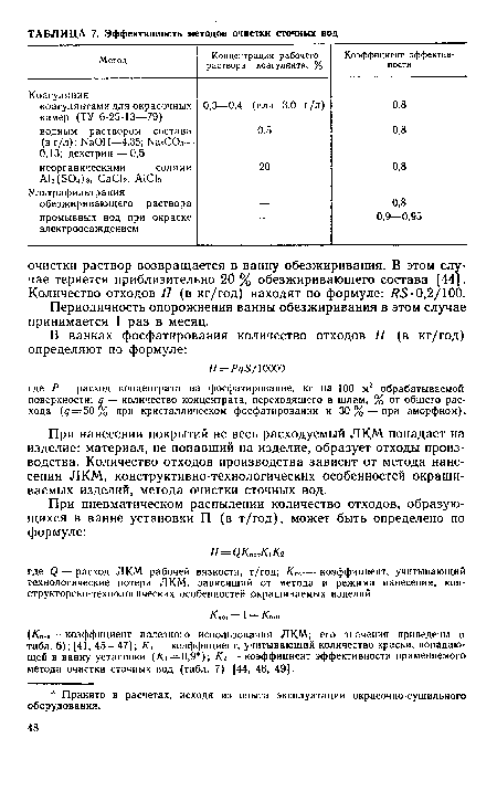 Периодичность опорожнения ванны обезжиривания в этом случае принимается 1 раз в месяц.