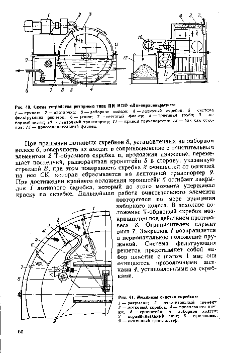 Механизм очистки скребков