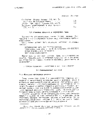 Свободные фенолы (раздел 2.3), вес. %, в расчете на 2,4-дихлорфенол .