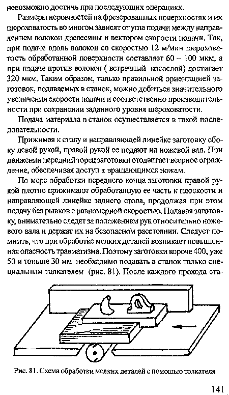 Подача материала в станок осуществляется в такой последовательности.