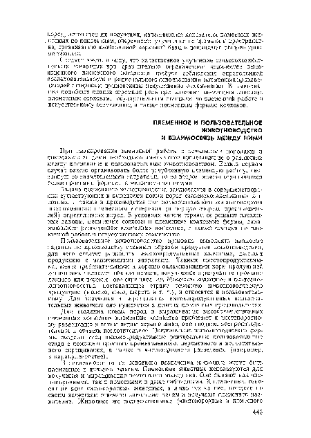 Задача племенного животноводства заключается в совершенствовании существующих и выведении новых пород сельскохозяйственных животных, а также в производстве для пользовательного животноводства высокоценного племенного материала (в первую очередь производителей) определенных пород. В условиях нашей страны ее решают племенные заводы, племенные совхозы и племенные колхозные ф.ермы, занимающиеся разведением племенных животных, а акже станции по племенной работе и искусственному осеменению.