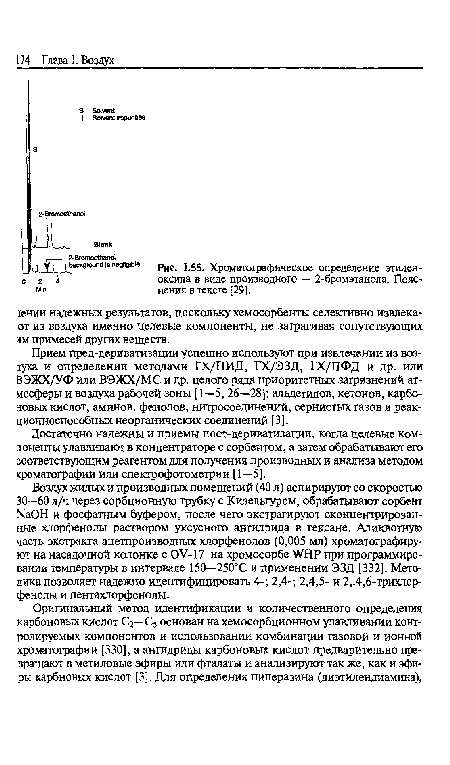 Хроматографическое определение этилен-оксида в виде производного — 2-бромэтанола. Пояснения в тексте [29].