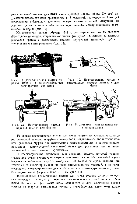 Искусственная вагина образца 1942 г. для барана