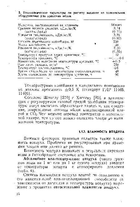 Важным фактором хранения является также влажность воздуха. Проблема ее регулирования при хранении плодов еще далеко не решена.